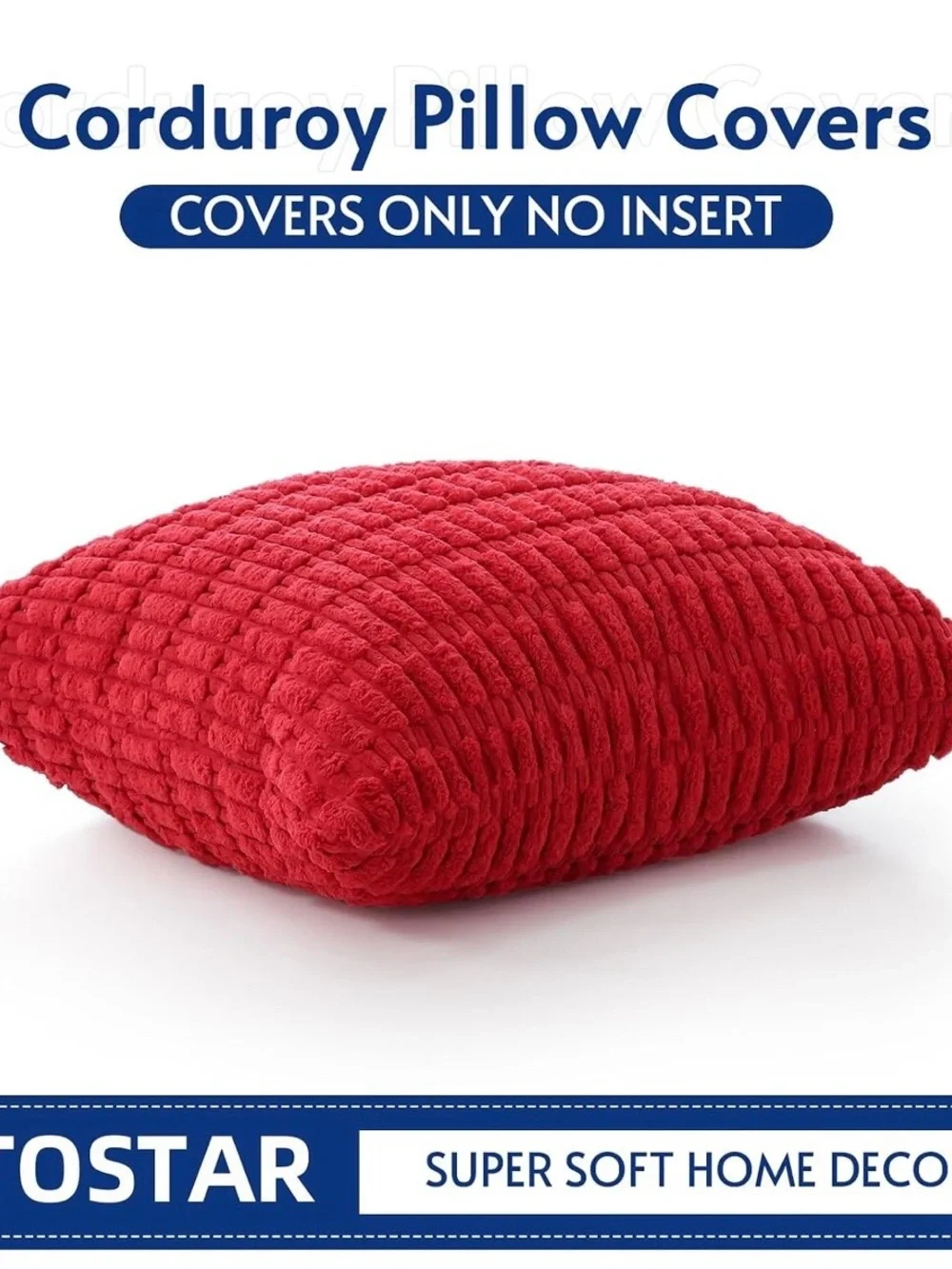 Red Cozy Textured Throw Pillow - Home Holiday
